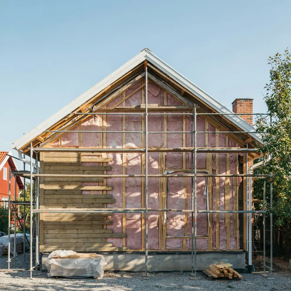 tillaggsisolering av fasad yttervagg upplands bro stockholm